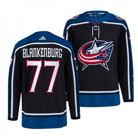 Columbus Blue Jackets Trikot Nick Blankenburg 77 Adidas 2022-23 Schwarz Reverse Retro 2.0 Authentic - Herren
